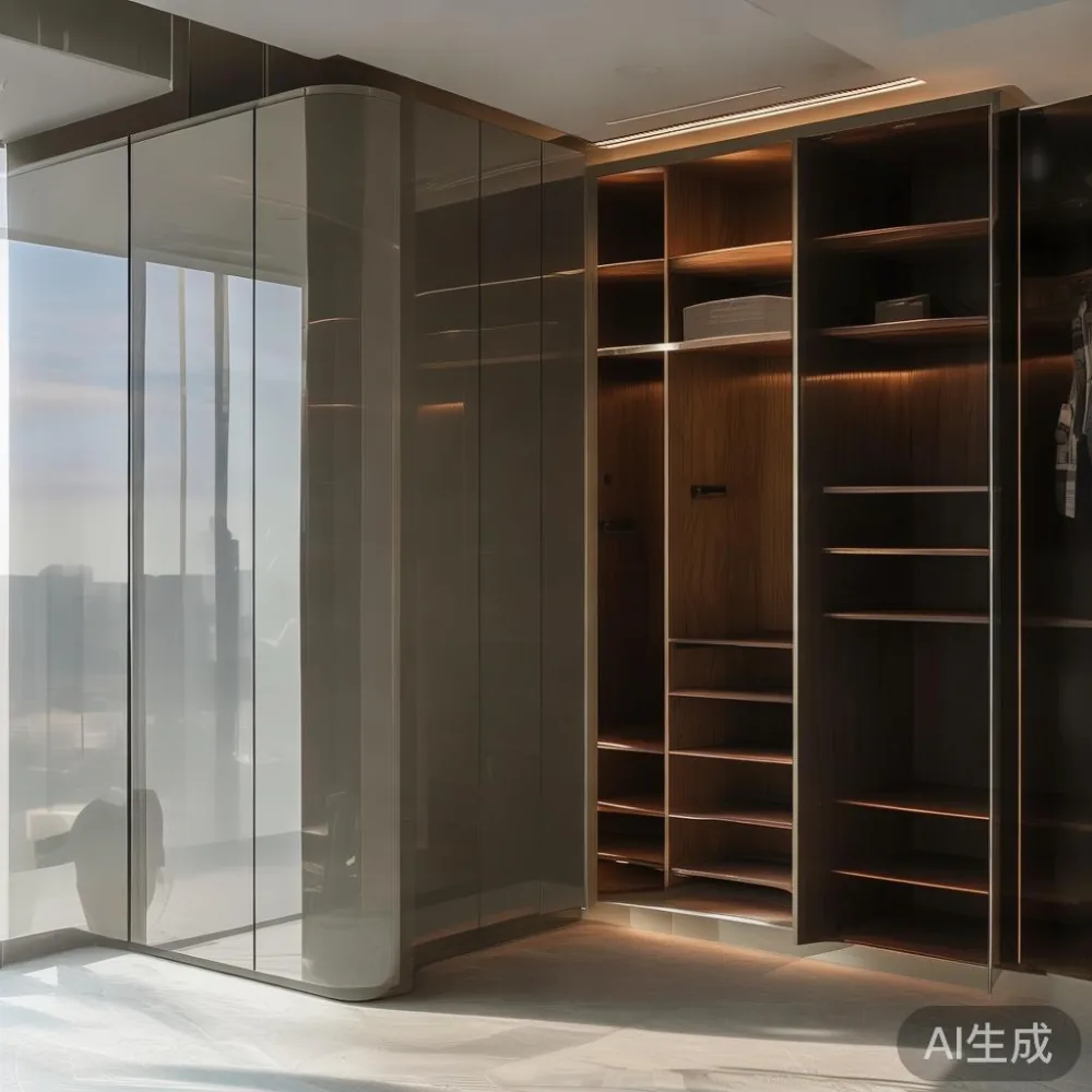 Gambar Wardrobe My mewah di kondominium moden di KL