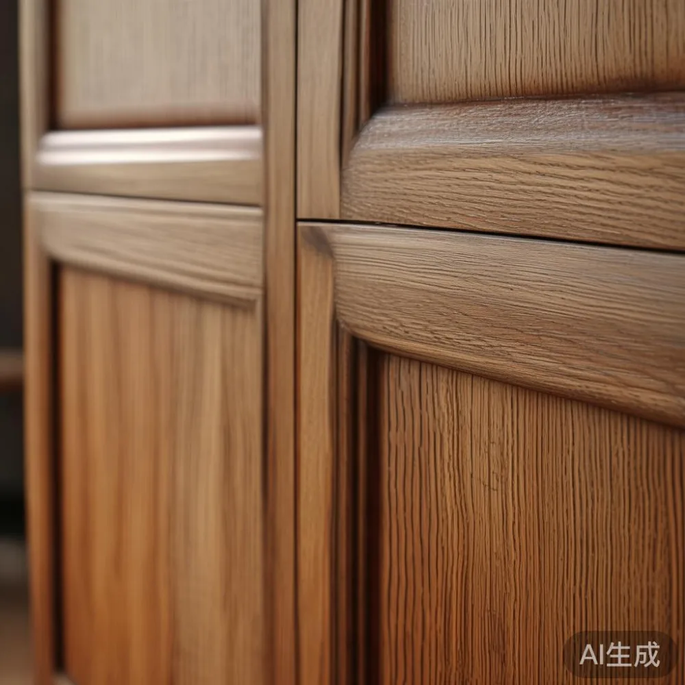 Bagaimana Kelembapan Asia Tenggara Mempengaruhi Perabot Kayu Pepejal:  — close-up of the grain and joinery detail, shallo