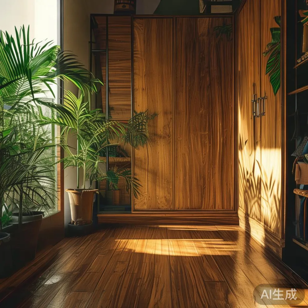 Kelembapan Tropika Asia Tenggara: Apa Yang Berlaku Pada Almari Baju da — corner of a small condo apartment with wooden fl