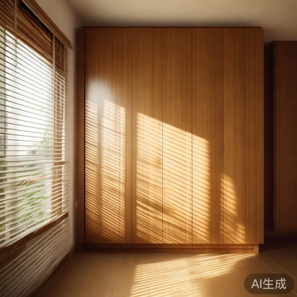 Kelembapan Asia Tenggara dan Kesannya ke Atas Perabot Kayu Pepejal: Pa — in a sunlit Singapore HDB living room, morning l