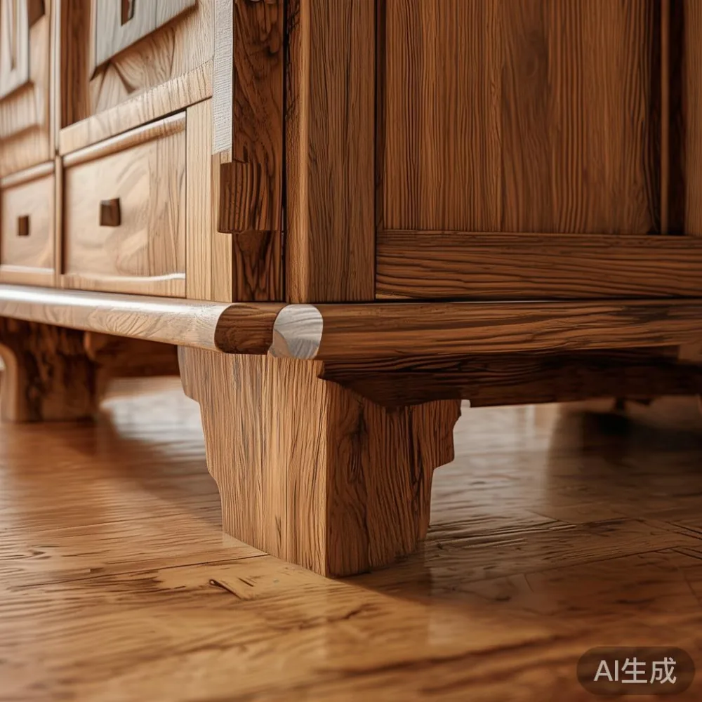 Kelembapan Asia Tenggara & Perabot Kayu Pepejal: Apa Yang Anda Perlu T — detail of the base and leg construction on a bed