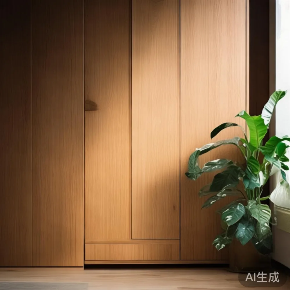 Cara Memadankan Perabot Kayu Pepejal dengan Gaya Hangat Minimalis — corner of a small condo apartment with wooden fl