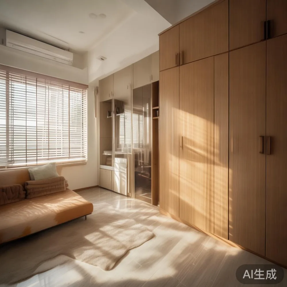 Cara Menjaga Permukaan Lakuer Almari Baju Dan Perabot Kayu Pepejal Di  — in a sunlit Singapore HDB living room, morning l