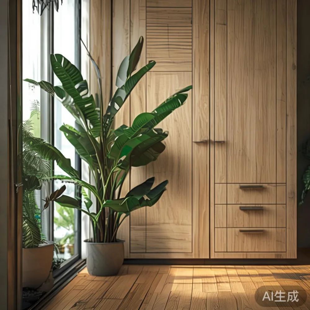 Cara Menjaga Permukaan Lakuer Almari Baju Dan Perabot Kayu Pepejal Di  — corner of a small condo apartment with wooden fl