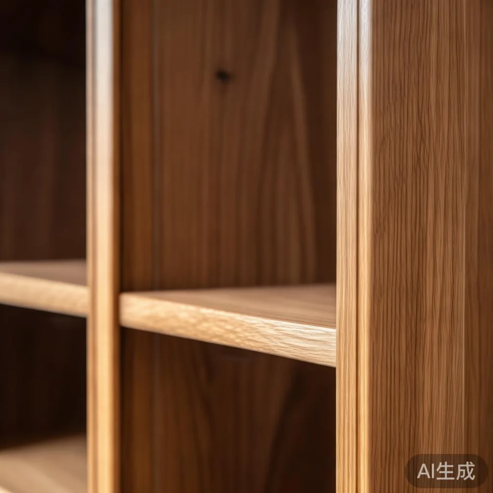 Memahami Cabaran Logistik dan Penyelenggaraan Perabot Kayu Pepejal di  — close-up of the grain and joinery detail, shallo