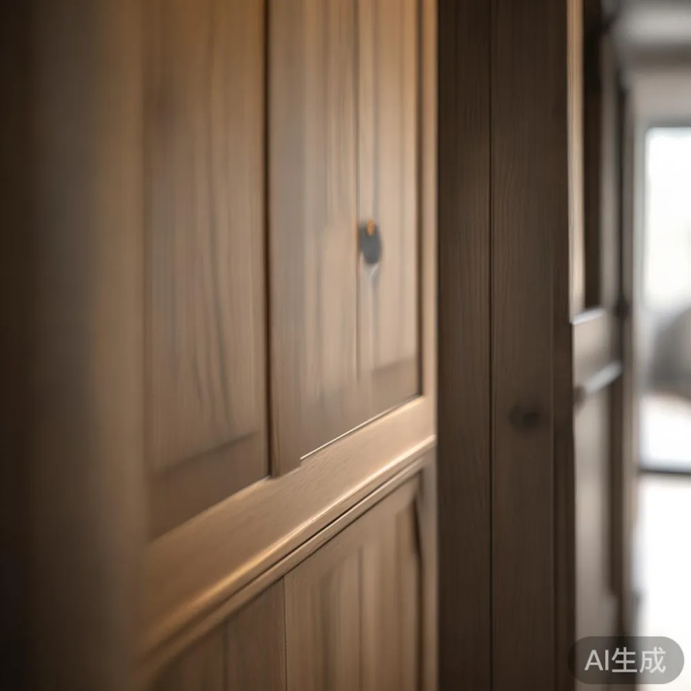 Panduan Memilih Saiz Tepat Untuk Unit Kondominium Kecil — close-up of the grain and joinery detail, shallo