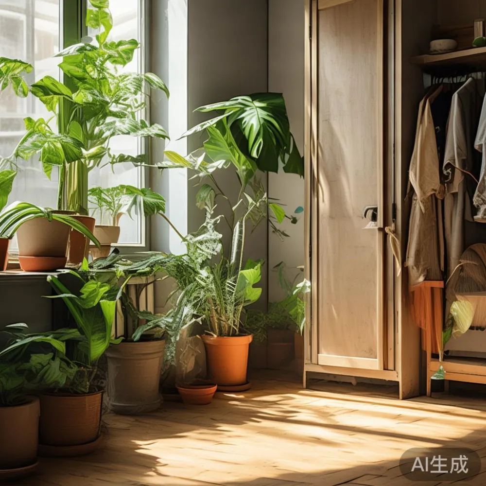 Panduan Memilih Saiz Tepat Untuk Unit Kondominium Kecil — corner of a small condo apartment with wooden fl